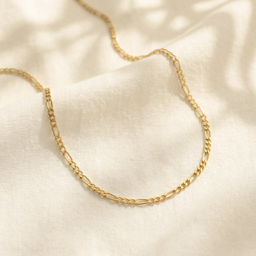 SOLARC The CADENCE Figaro Necklace - 18K Gold PVD Plated 304L Stainless Steel - Proportional Rhythm