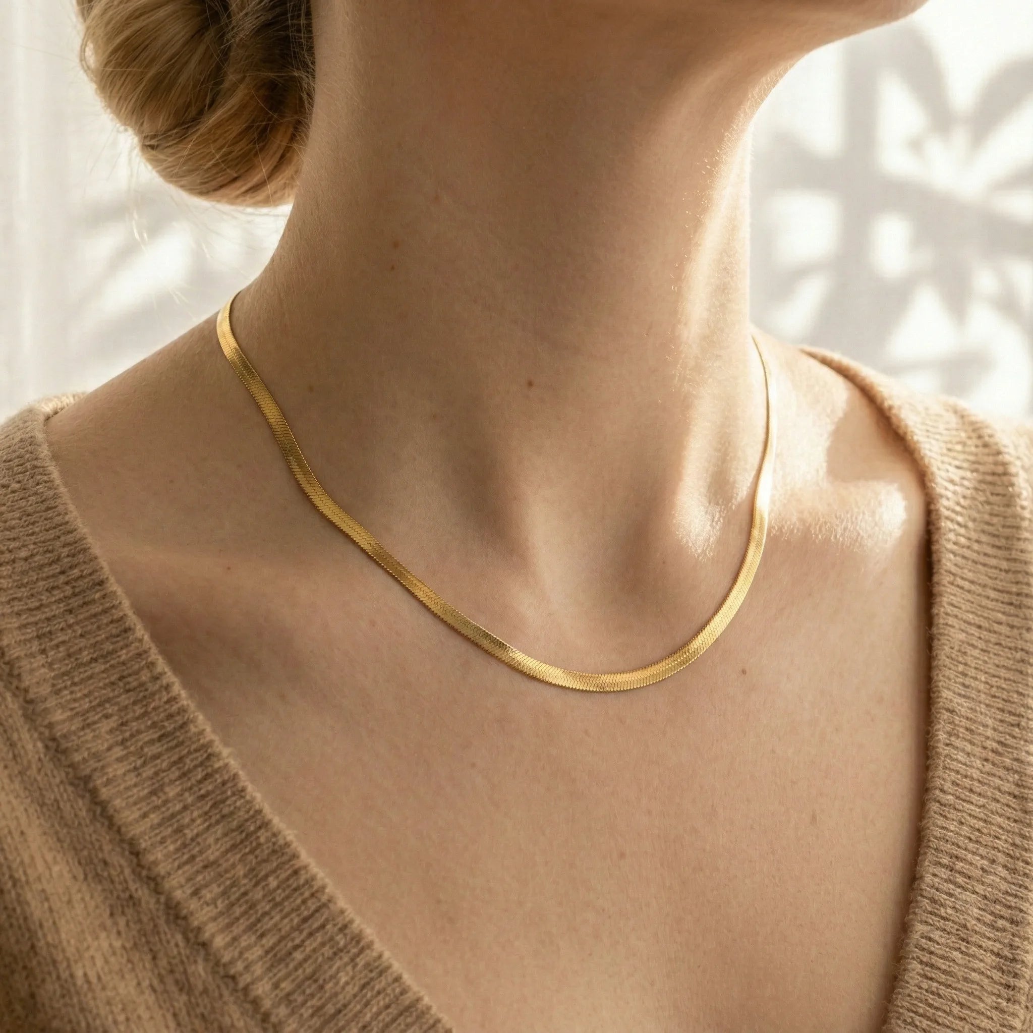 The CONTINUUM Herringbone Necklace